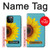 W3039 Vintage Sunflower Blue Funda Carcasa Case y Caso Del Tirón Funda para iPhone 12, iPhone 12 Pro