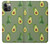 W3285 Avocado Fruit Pattern Funda Carcasa Case y Caso Del Tirón Funda para iPhone 12, iPhone 12 Pro