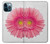 W3044 Vintage Pink Gerbera Daisy Funda Carcasa Case y Caso Del Tirón Funda para iPhone 12 Pro Max