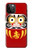 W3045 Japan Good Luck Daruma Doll Funda Carcasa Case y Caso Del Tirón Funda para iPhone 12 Pro Max