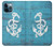 W3053 Marine Anchor Blue Funda Carcasa Case y Caso Del Tirón Funda para iPhone 12 Pro Max