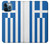 W3102 Flag of Greece Funda Carcasa Case y Caso Del Tirón Funda para iPhone 12 Pro Max