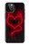 W3682 Devil Heart Funda Carcasa Case y Caso Del Tirón Funda para iPhone 12 Pro Max