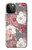 W3716 Rose Floral Pattern Funda Carcasa Case y Caso Del Tirón Funda para iPhone 12 Pro Max