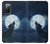 W3693 Grim White Wolf Full Moon Funda Carcasa Case y Caso Del Tirón Funda para Samsung Galaxy S20 FE