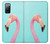 W3708 Pink Flamingo Funda Carcasa Case y Caso Del Tirón Funda para Samsung Galaxy S20 FE