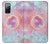 W3709 Pink Galaxy Funda Carcasa Case y Caso Del Tirón Funda para Samsung Galaxy S20 FE