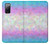 W3747 Trans Flag Polygon Funda Carcasa Case y Caso Del Tirón Funda para Samsung Galaxy S20 FE