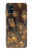 W3691 Gold Peacock Feather Funda Carcasa Case y Caso Del Tirón Funda para Samsung Galaxy M51