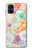 W3705 Pastel Floral Flower Funda Carcasa Case y Caso Del Tirón Funda para Samsung Galaxy M51