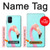 W3708 Pink Flamingo Funda Carcasa Case y Caso Del Tirón Funda para Samsung Galaxy M51