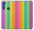 W3678 Colorful Rainbow Vertical Funda Carcasa Case y Caso Del Tirón Funda para Motorola One Fusion+