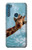 W3680 Cute Smile Giraffe Funda Carcasa Case y Caso Del Tirón Funda para Motorola One Fusion+