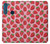 W3719 Strawberry Pattern Funda Carcasa Case y Caso Del Tirón Funda para Motorola One Fusion+