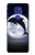 W3510 Dolphin Moon Night Funda Carcasa Case y Caso Del Tirón Funda para Motorola Moto G9 Play