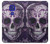 W3582 Purple Sugar Skull Funda Carcasa Case y Caso Del Tirón Funda para Motorola Moto G9 Play