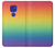 W3698 LGBT Gradient Pride Flag Funda Carcasa Case y Caso Del Tirón Funda para Motorola Moto G9 Play