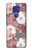 W3716 Rose Floral Pattern Funda Carcasa Case y Caso Del Tirón Funda para Motorola Moto G9 Play