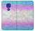 W3747 Trans Flag Polygon Funda Carcasa Case y Caso Del Tirón Funda para Motorola Moto G9 Play