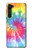 W1697 Tie Dye Colorful Graphic Printed Funda Carcasa Case y Caso Del Tirón Funda para Motorola Edge