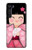 W3042 Japan Girl Hina Doll Kimono Sakura Funda Carcasa Case y Caso Del Tirón Funda para Motorola Edge