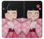 W3042 Japan Girl Hina Doll Kimono Sakura Funda Carcasa Case y Caso Del Tirón Funda para Motorola Edge
