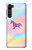 W3203 Rainbow Unicorn Funda Carcasa Case y Caso Del Tirón Funda para Motorola Edge