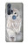 W1566 Snowy Owl White Owl Funda Carcasa Case y Caso Del Tirón Funda para Motorola Edge+