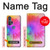 W2488 Tie Dye Color Funda Carcasa Case y Caso Del Tirón Funda para Motorola Edge+