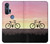 W3252 Bicycle Sunset Funda Carcasa Case y Caso Del Tirón Funda para Motorola Edge+