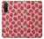 W3719 Strawberry Pattern Funda Carcasa Case y Caso Del Tirón Funda para Sony Xperia 5 II
