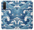 W3751 Wave Pattern Funda Carcasa Case y Caso Del Tirón Funda para Sony Xperia 5 II