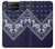 W3357 Navy Blue Bandana Pattern Funda Carcasa Case y Caso Del Tirón Funda para ASUS ZenFone 7 Pro