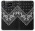 W3363 Bandana Black Pattern Funda Carcasa Case y Caso Del Tirón Funda para ASUS ZenFone 7 Pro