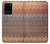 W3752 Zigzag Fabric Pattern Graphic Printed Funda Carcasa Case y Caso Del Tirón Funda para Samsung Galaxy S20 Ultra