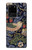 W3791 William Morris Strawberry Thief Fabric Funda Carcasa Case y Caso Del Tirón Funda para Samsung Galaxy S20 Ultra