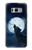 W3693 Grim White Wolf Full Moon Funda Carcasa Case y Caso Del Tirón Funda para Samsung Galaxy S8 Plus