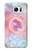 W3709 Pink Galaxy Funda Carcasa Case y Caso Del Tirón Funda para Samsung Galaxy S7