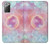 W3709 Pink Galaxy Funda Carcasa Case y Caso Del Tirón Funda para Samsung Galaxy Note 20