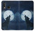 W3693 Grim White Wolf Full Moon Funda Carcasa Case y Caso Del Tirón Funda para Samsung Galaxy A20e