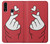 W3701 Mini Heart Love Sign Funda Carcasa Case y Caso Del Tirón Funda para Samsung Galaxy A20s
