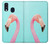 W3708 Pink Flamingo Funda Carcasa Case y Caso Del Tirón Funda para Samsung Galaxy A40