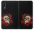 W3753 Dark Gothic Goth Skull Roses Funda Carcasa Case y Caso Del Tirón Funda para Samsung Galaxy A50