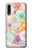 W3705 Pastel Floral Flower Funda Carcasa Case y Caso Del Tirón Funda para Samsung Galaxy A70