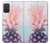 W3711 Pink Pineapple Funda Carcasa Case y Caso Del Tirón Funda para Samsung Galaxy A71