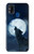 W3693 Grim White Wolf Full Moon Funda Carcasa Case y Caso Del Tirón Funda para Samsung Galaxy M31