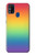 W3698 LGBT Gradient Pride Flag Funda Carcasa Case y Caso Del Tirón Funda para Samsung Galaxy M31