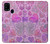 W3710 Pink Love Heart Funda Carcasa Case y Caso Del Tirón Funda para Samsung Galaxy M31