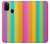 W3678 Colorful Rainbow Vertical Funda Carcasa Case y Caso Del Tirón Funda para Samsung Galaxy M21