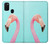 W3708 Pink Flamingo Funda Carcasa Case y Caso Del Tirón Funda para Samsung Galaxy M21
